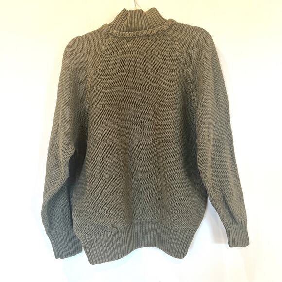 Vtg Gap Sweater Cotton Ramie Blend Mens Womens Medium Green - Picture 2 of 11